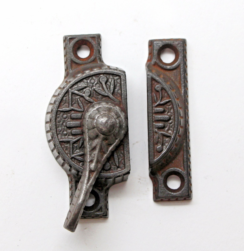 Aesthetic Cast Iron Windsor Window Lock with Keeper