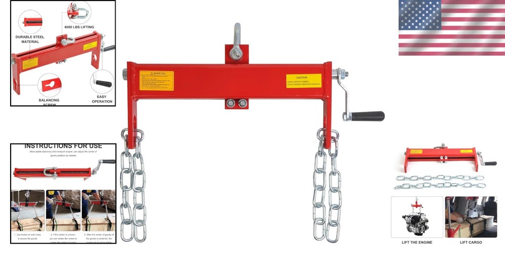 Engine Handling Load Leveler with High Capacity and Weather-Resistant Design