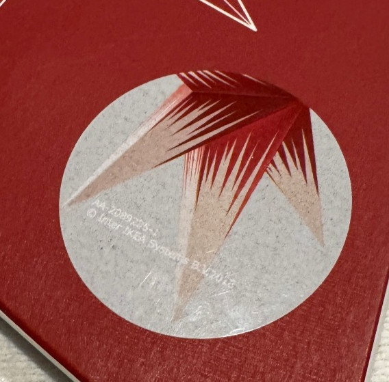 NEW IKEA Strala Lamp Shade Red & White Pattern 504.089.35