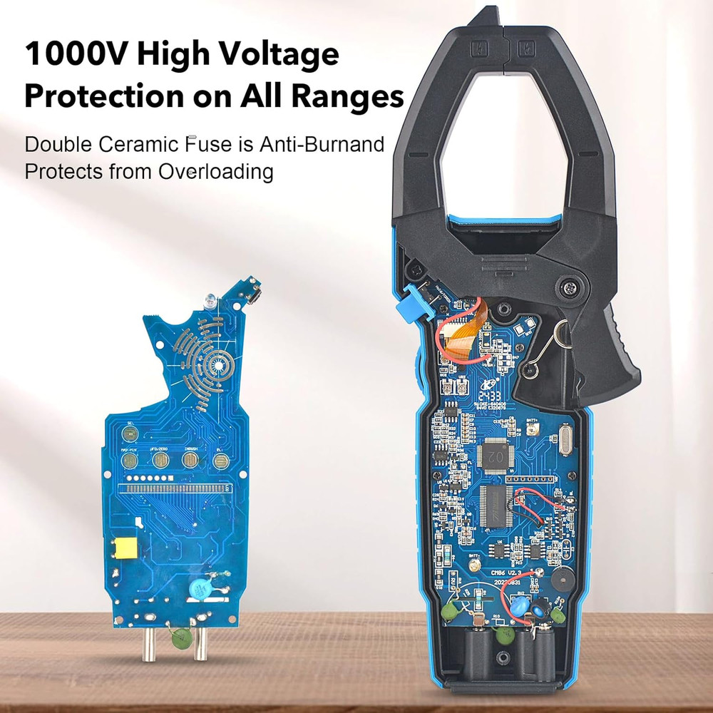 Digital Inrush Clamp Meter Multimeter 1000A TRMS 6000 Counts Voltage Tester Volt