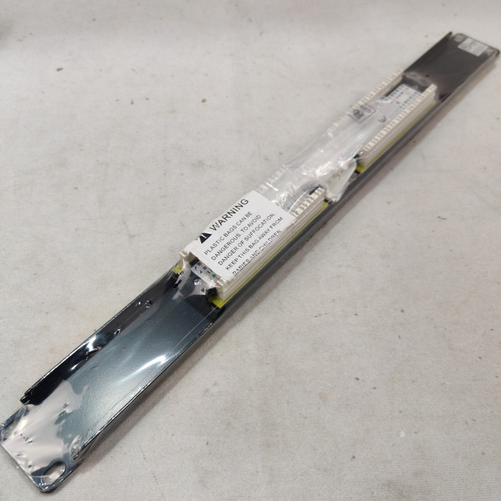 New - Cable Matters 12 Port Patch Panel and Brush Plate