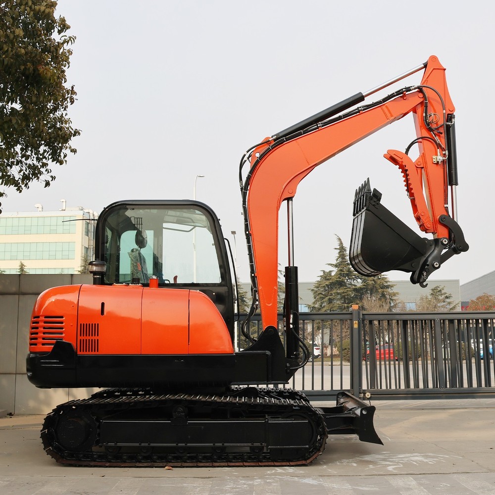 6-Ton Mini Excavator Yanmar Engine Powered with AC Cabin & Multi Digger Accessor