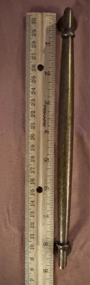 Vintage Solid Brass Drawer Pull 8” Cabinet Handle Antique Hardware Replacement