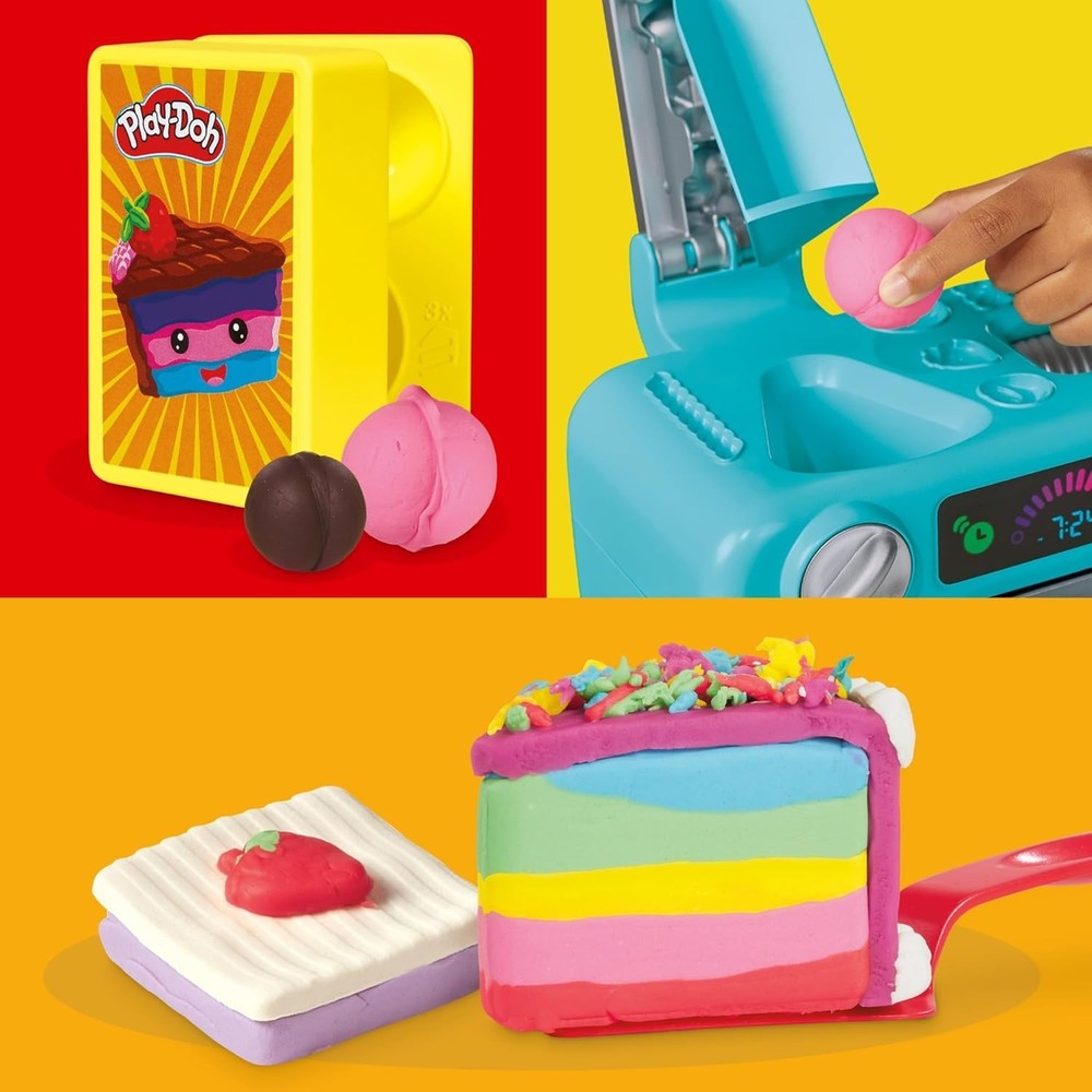 Super Slice Cake Playset with 11 Modeling Compound Cans