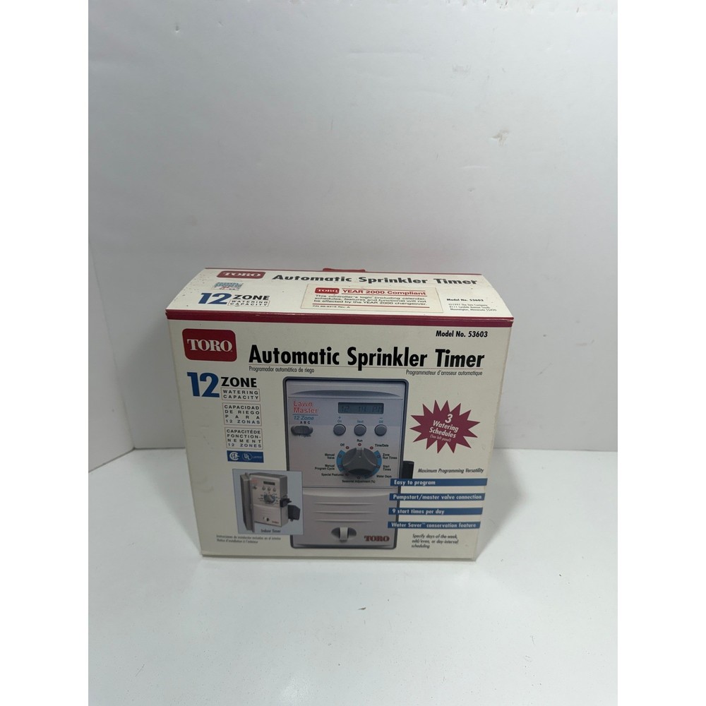 Toro Lawn Master 12 Zone Automatic Sprinkler Timer Controller Model 53603 NEW