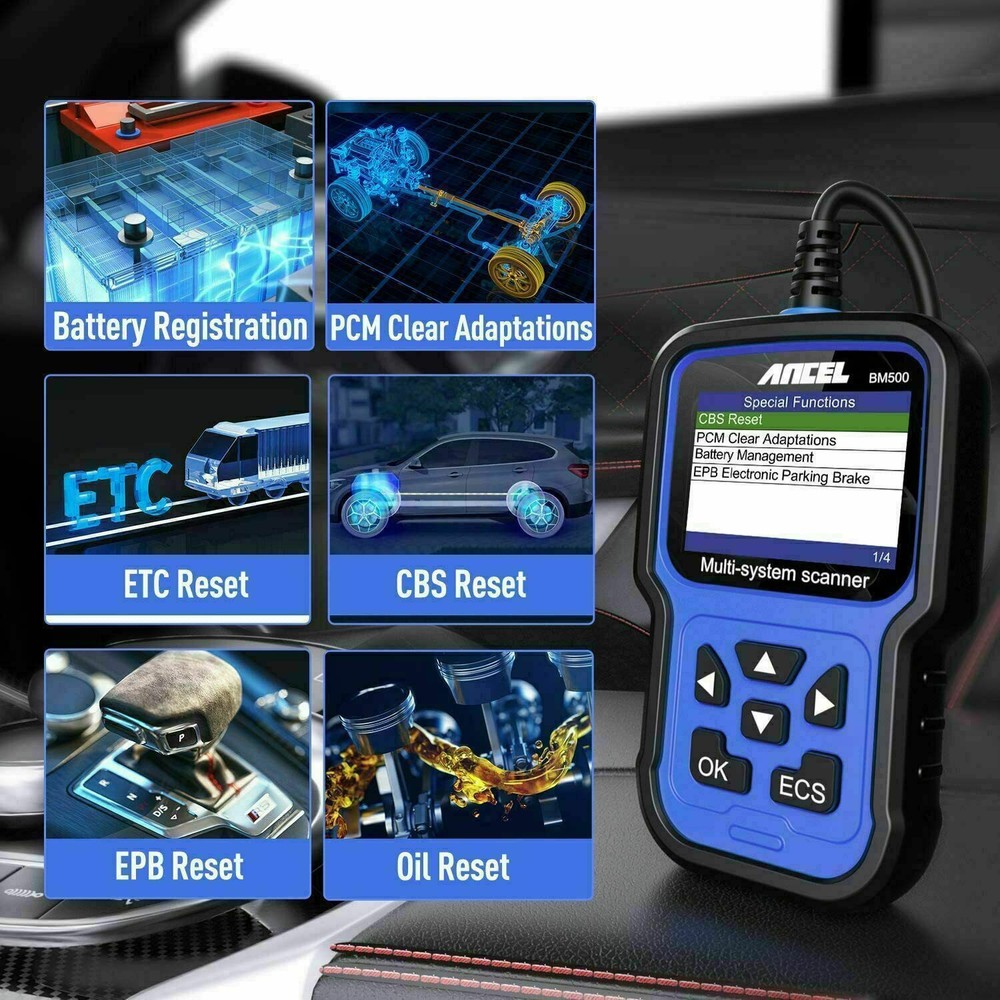 ANCEL BM500 All System OBD2 Scanner Code Reader for BMW Mini Car Diagnostic Scan