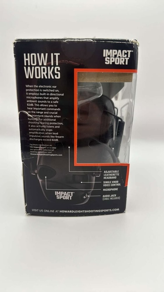 Howard Leight Sound Electronic Earmuff - Black