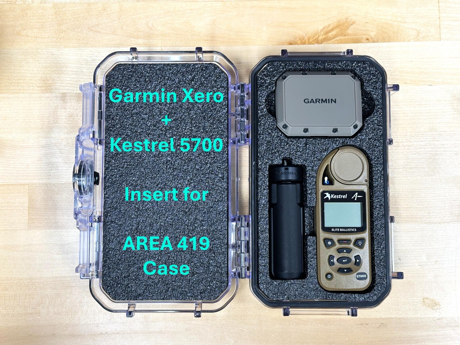 Garmin Xero C1/C2 + Kestrel 5700 - Foam Insert - AREA 419 Case