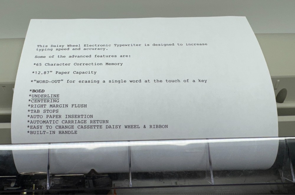 Brother Correctronic GX-6750 Electronic Typewriter Tested & Working