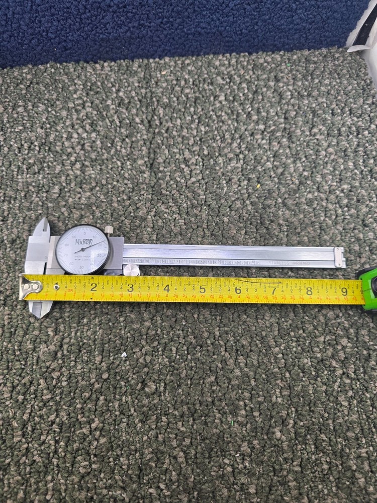 Midway Dial Caliper Gauge Hardened Stainless Tool with Case