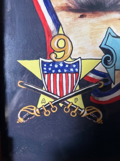 BUFFALO SOLDIERS "BATTLE OF TULAROSA" COMMEMORATIVE POSTER- FRAMED 30" x 24"