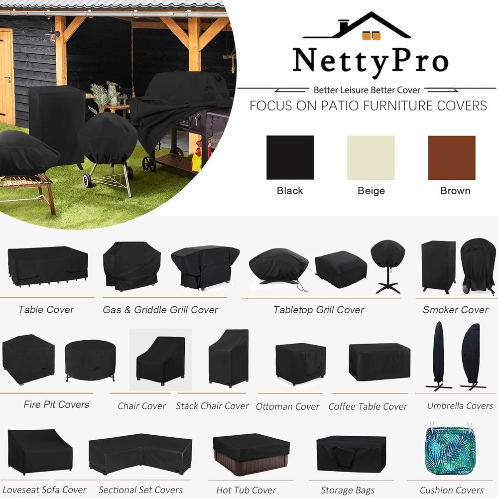 Deck Box Cover Outdoor Waterproof Storage Bench Cover for Rectangular Deck Box