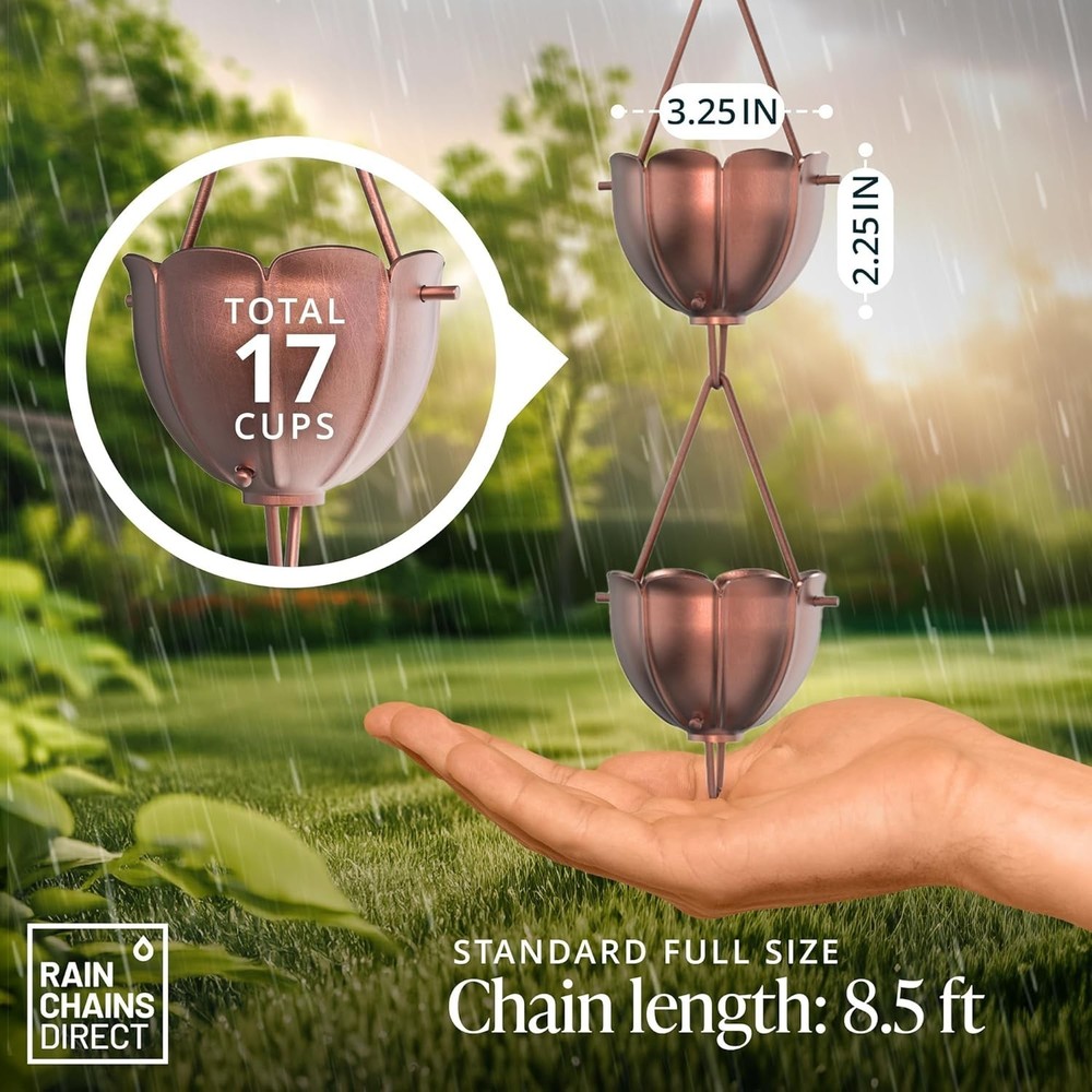 Rain Chains for Gutters