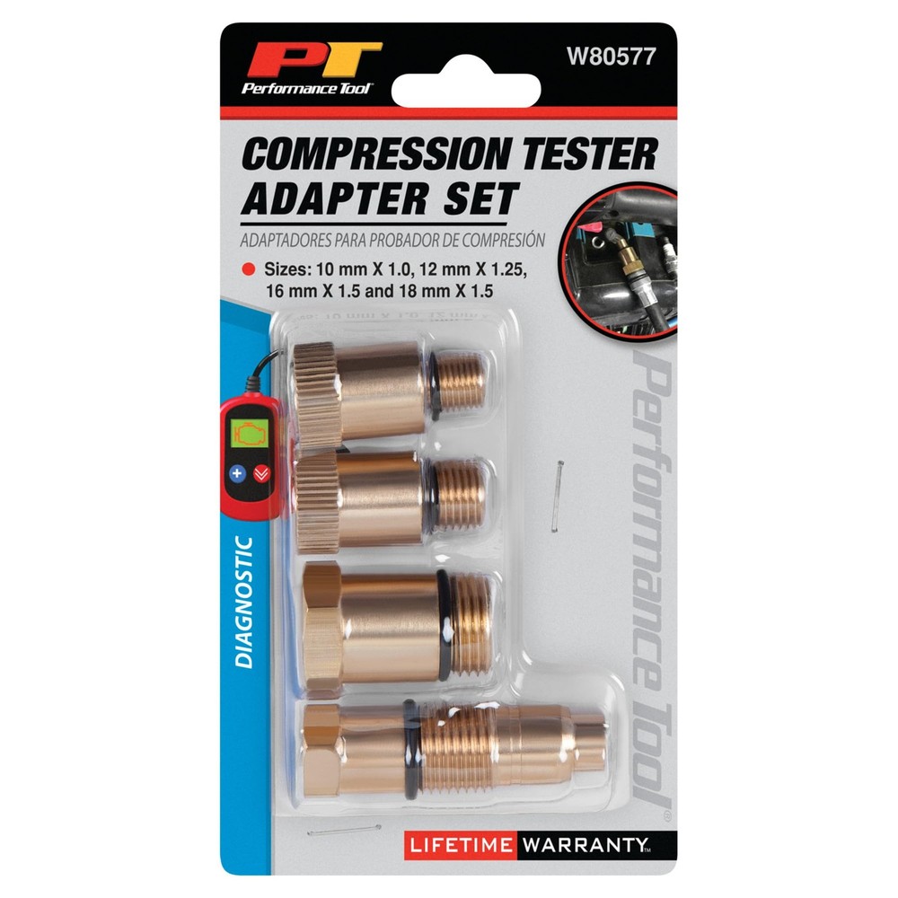 W80577 Compression Tester Spark Plug Adapters Set