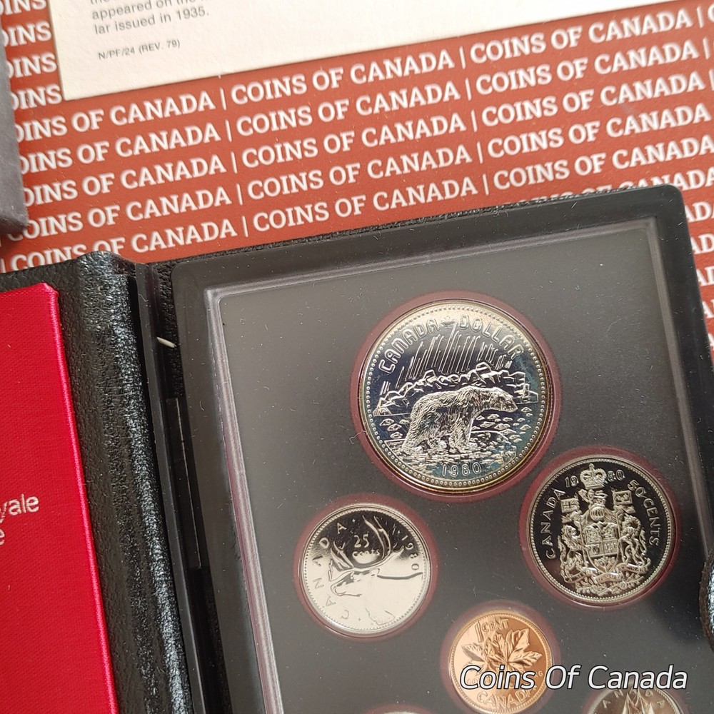 1980 Canada Specimen Set w/ Arctic Silver Dollar - Proof Set #coinsofcanada
