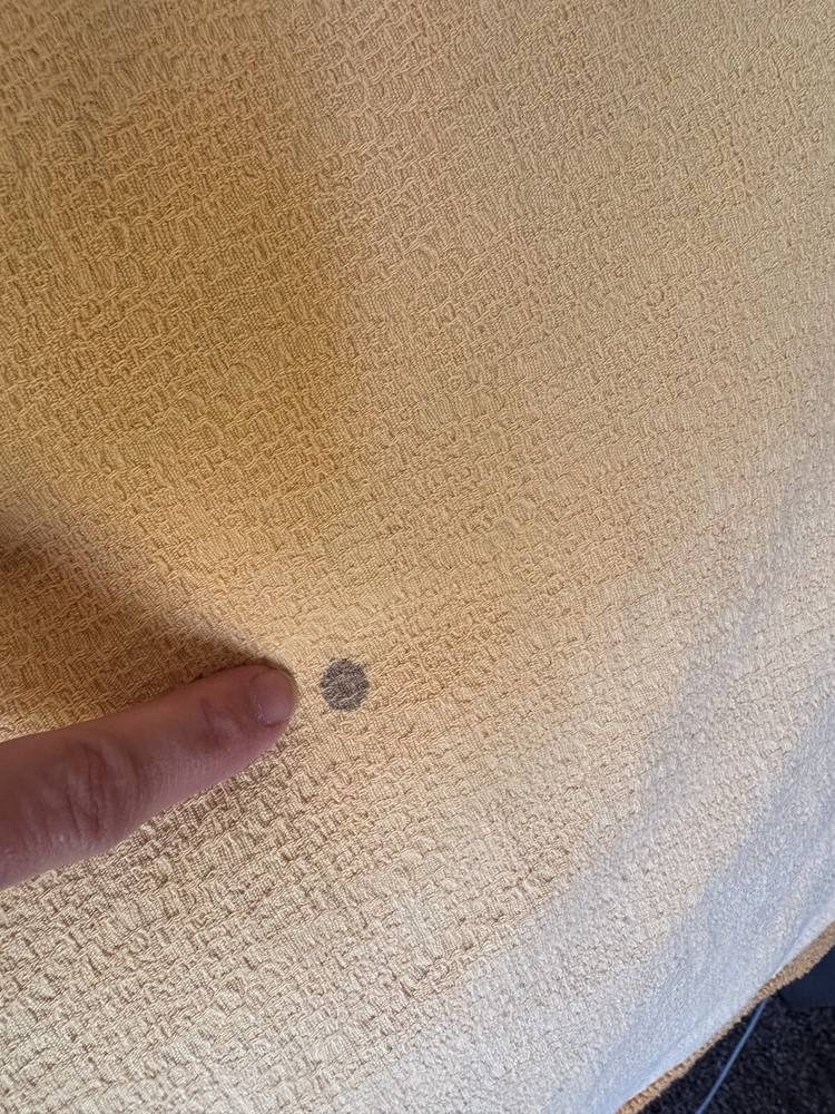 Vintage Chenille Bedspread Yellow