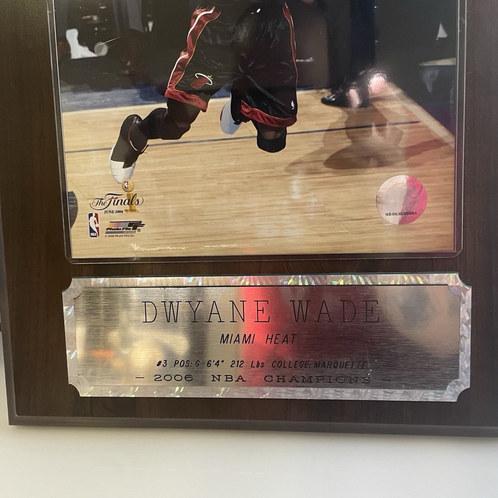 Dwayne Wade Plaque-Miami Heat Plaque 2006 Championship Decor *read Description