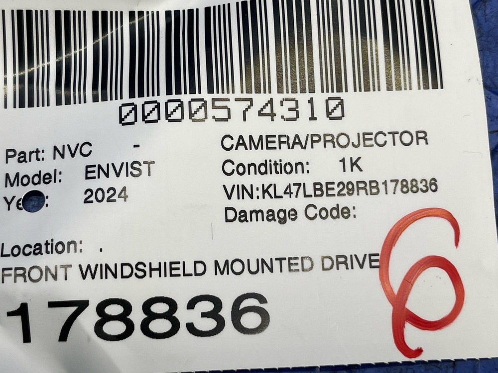 2024 BUICK ENVISTA FRONT WINDSHIELD MOUNTED DRIVER LANE KEEP ASSIST CAMERA UNIT