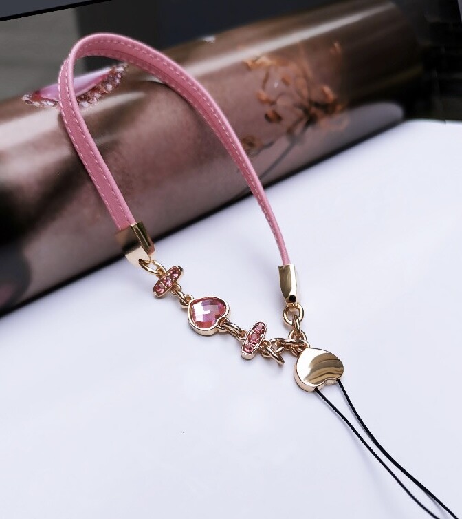 Rhinestone Leather Phone / Bag Strap
