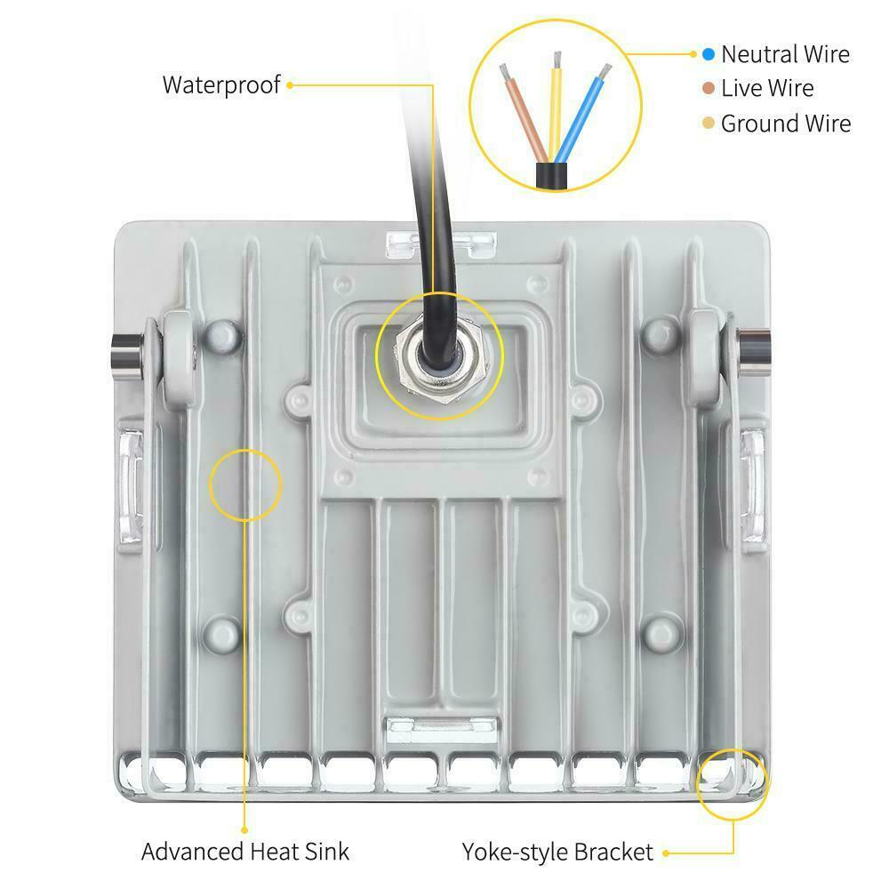 500W 300W 200W 150W 100W 50W 30W 20W 10W LED Flood Lights Outdoor Garden Lamp