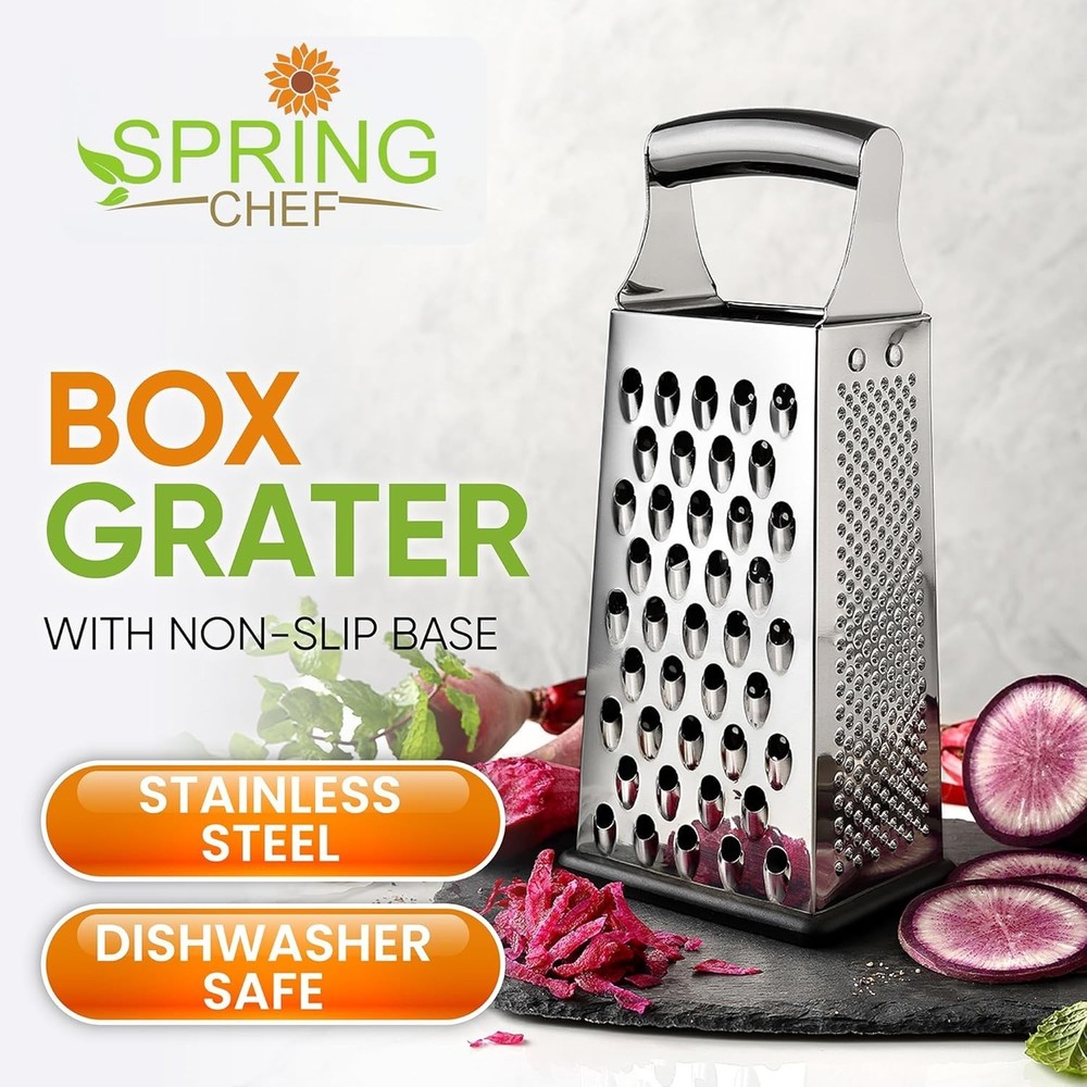 Large Handheld Parmesan Grater with Comfortable Handle – Dishwasher Safe tool