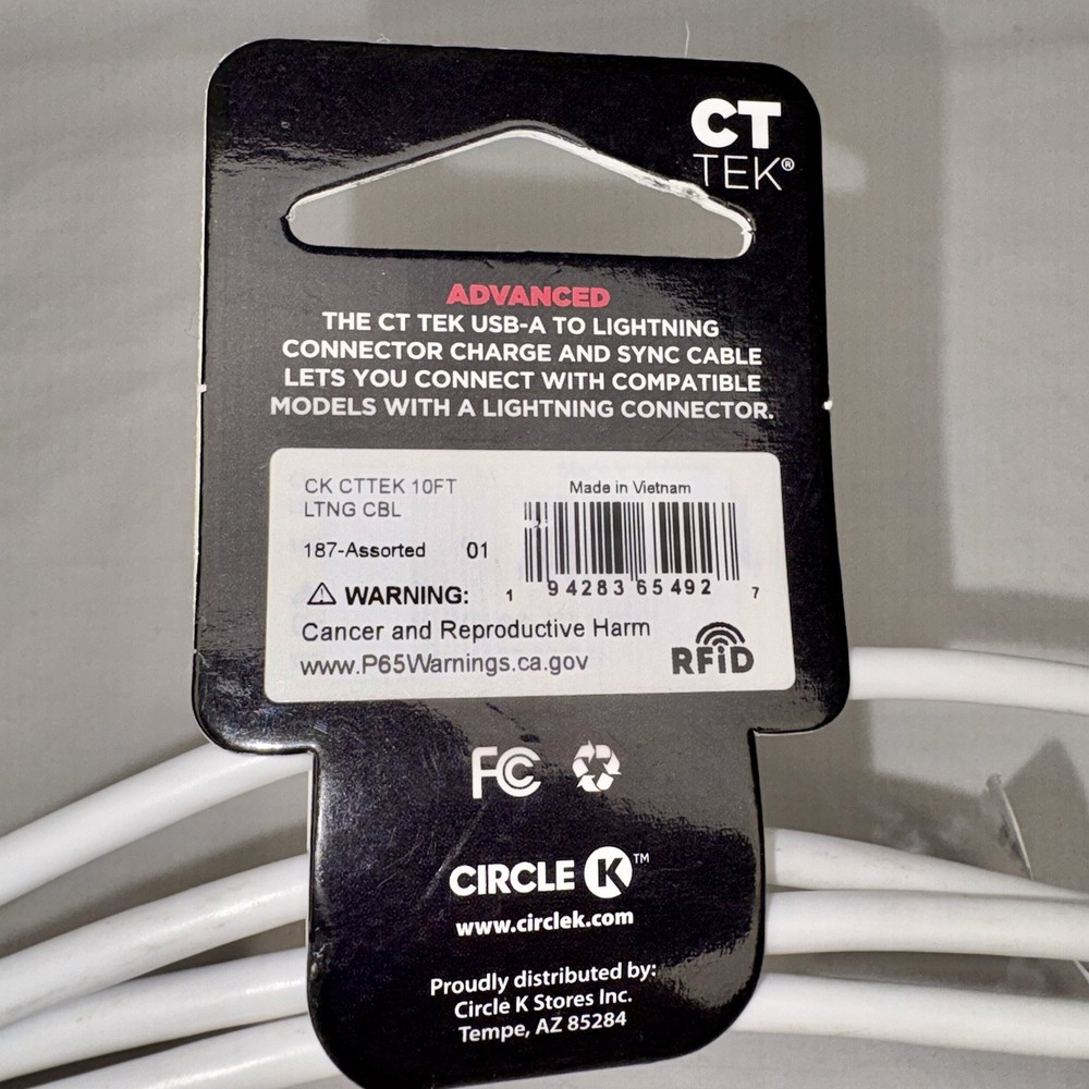 Apple Lightning USB Cable iPhone iPad iPod Charge Sync 10 Foot