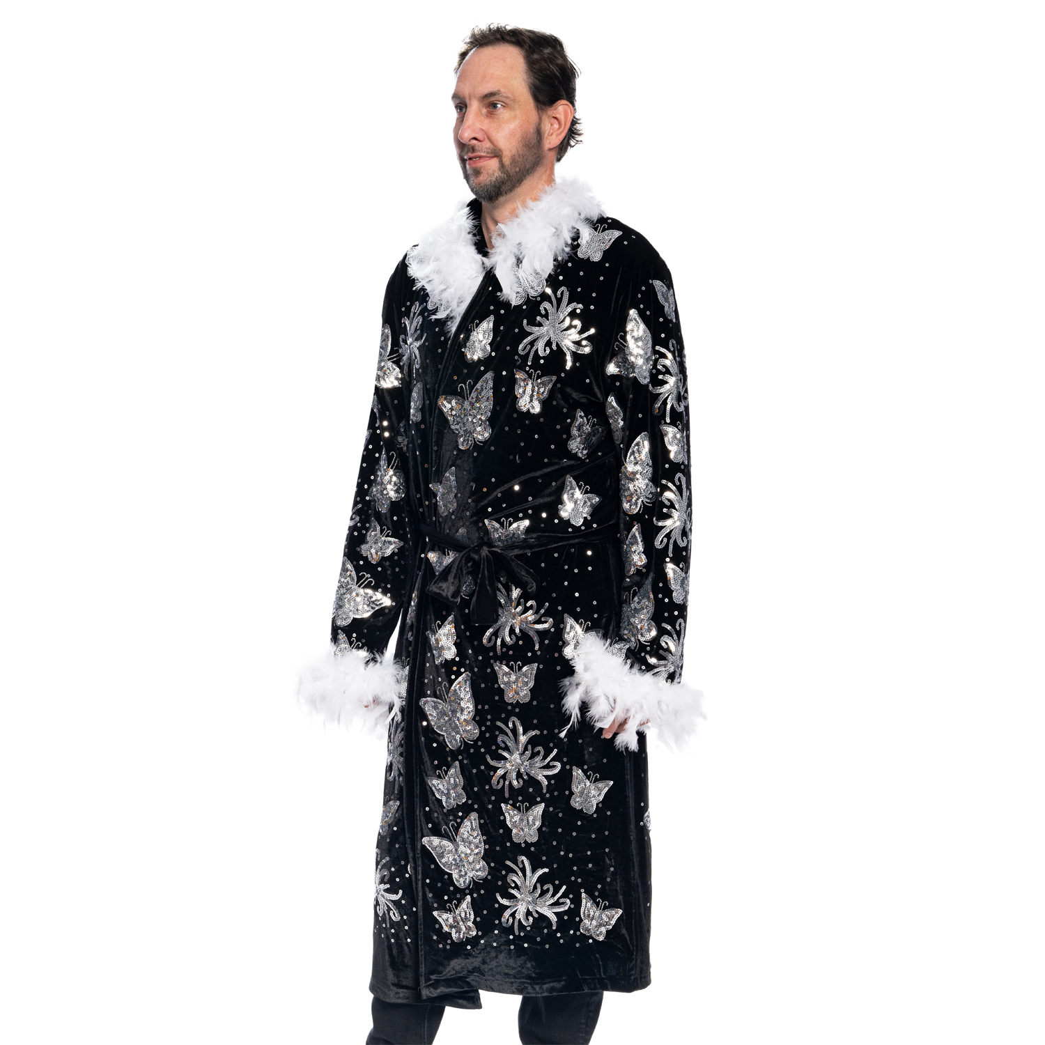 Adult Unisex Nature Boy Flair Wrestler Deluxe Robe Halloween Costume Cosplay