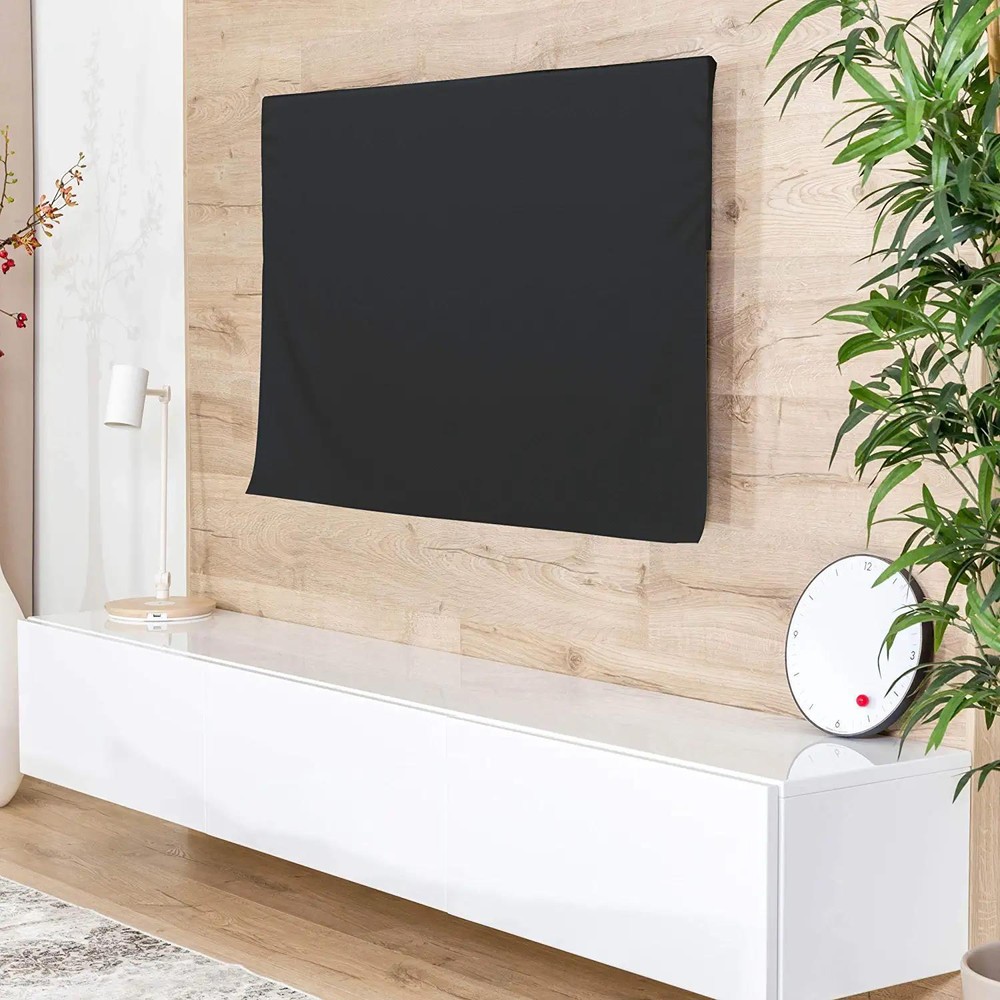 55 inch TV Cover Dust Screen Protector for Flat screen LCD, Black
