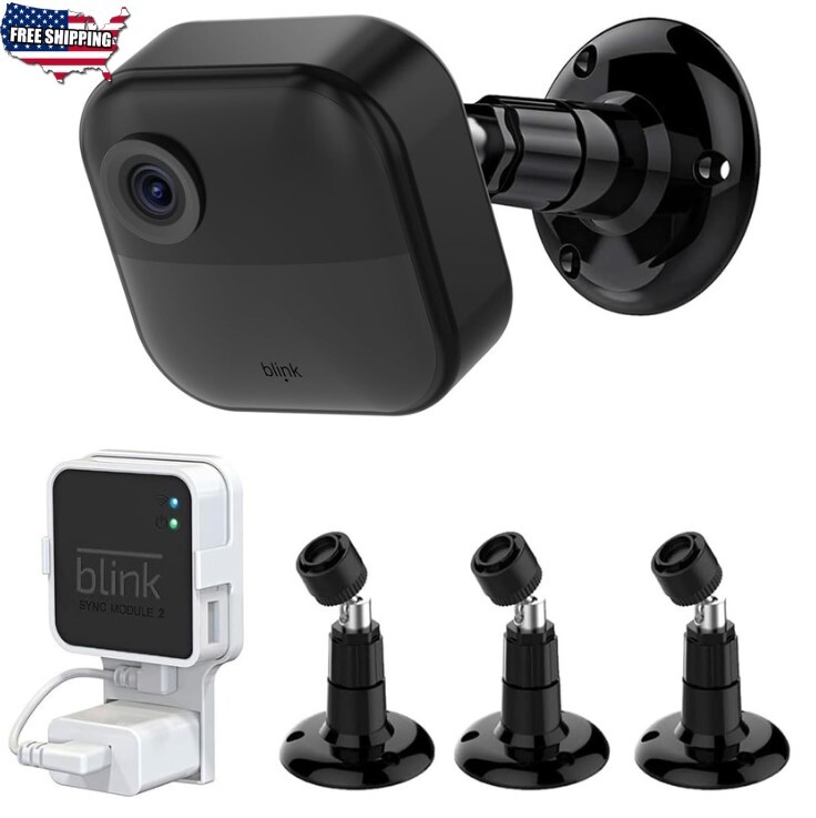 3 Pack Blink Outdoor Camera Mount Compatible 3rd 4th Gen 360 Adjustable Black