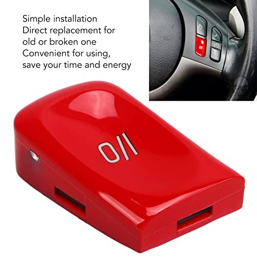 Steering Wheel Control Switch Button for M3 E46 19982004, Movement Mode IO Red