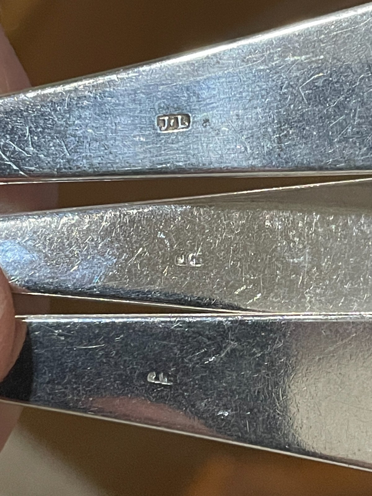 3 American Coin Silver Spoons Joseph Loring (1743-1815) 74gr