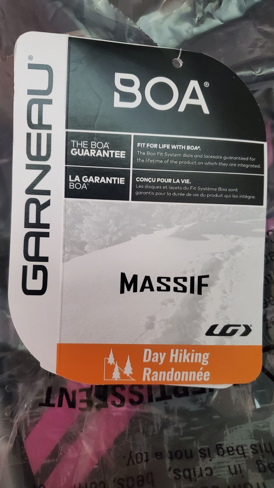 Louis Garneau Women's Massif 822 Snowshoes, BOA, Black/Pink (Users 80-160lbs)