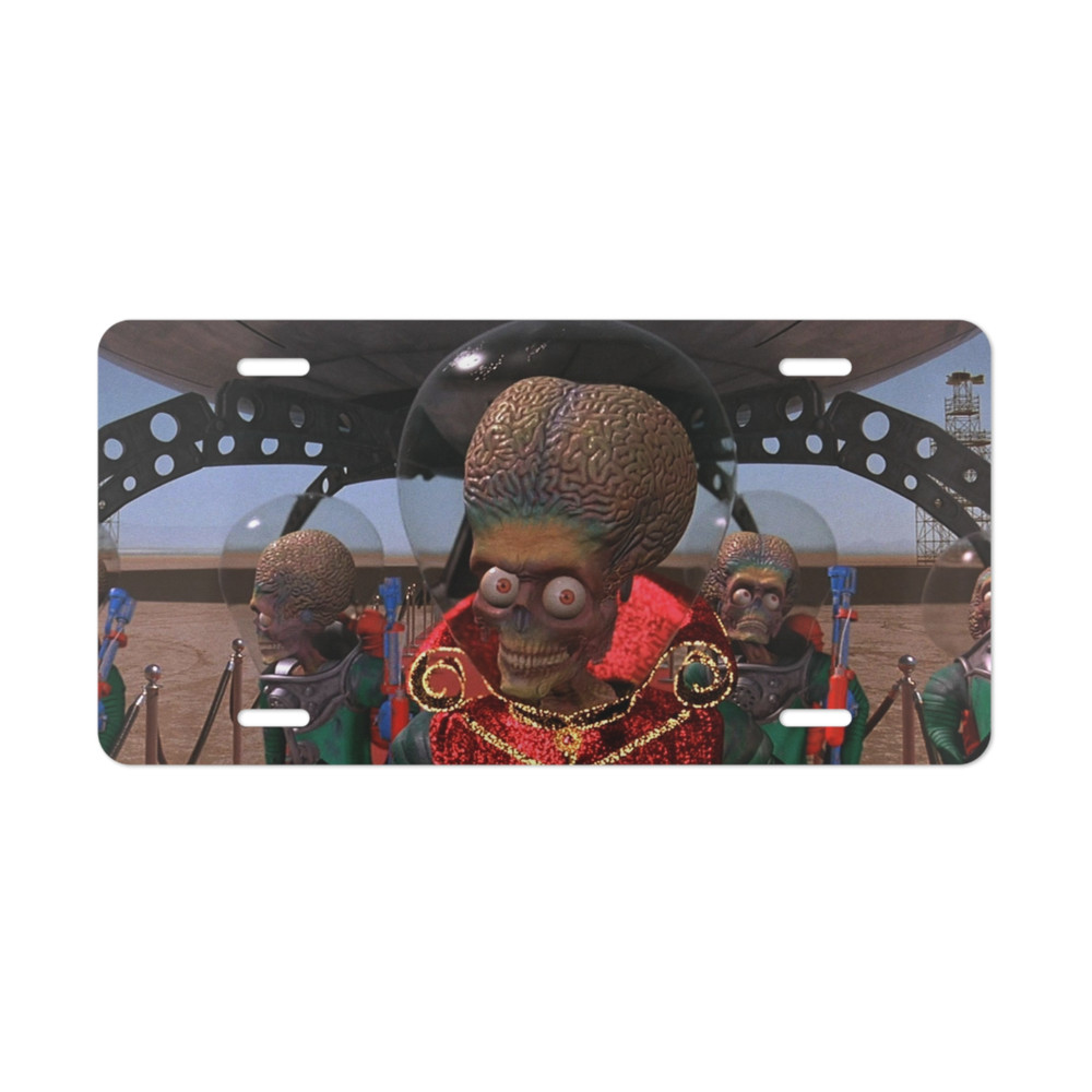 Mars Attacks Classic Movie License Plate