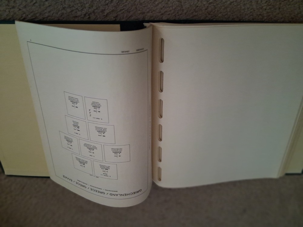 Schaubek Greece Album up to 1978 Good used Condition Single-Sided