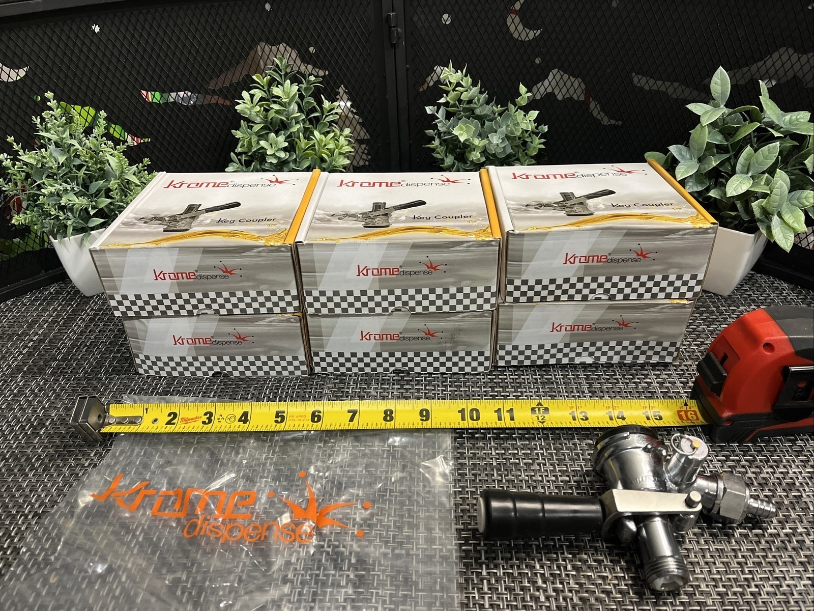 45 QTY! MASSIVE LOT- Krome Dispense C737 Keg Coupler D System Brass Pull Handle