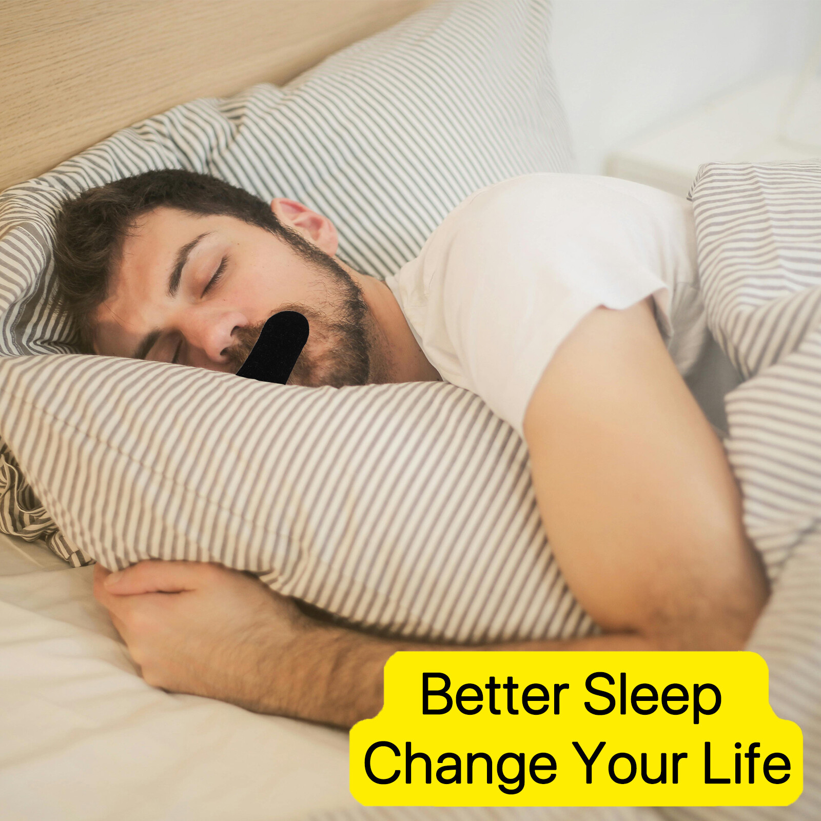 100pcs Mouth Patch Tape Strip Advanced Gentle for Better Nose Improved Breathing