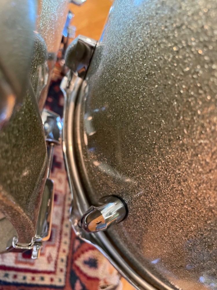 Yamaha Maple Custom Absolute Silver Sparkle Kit