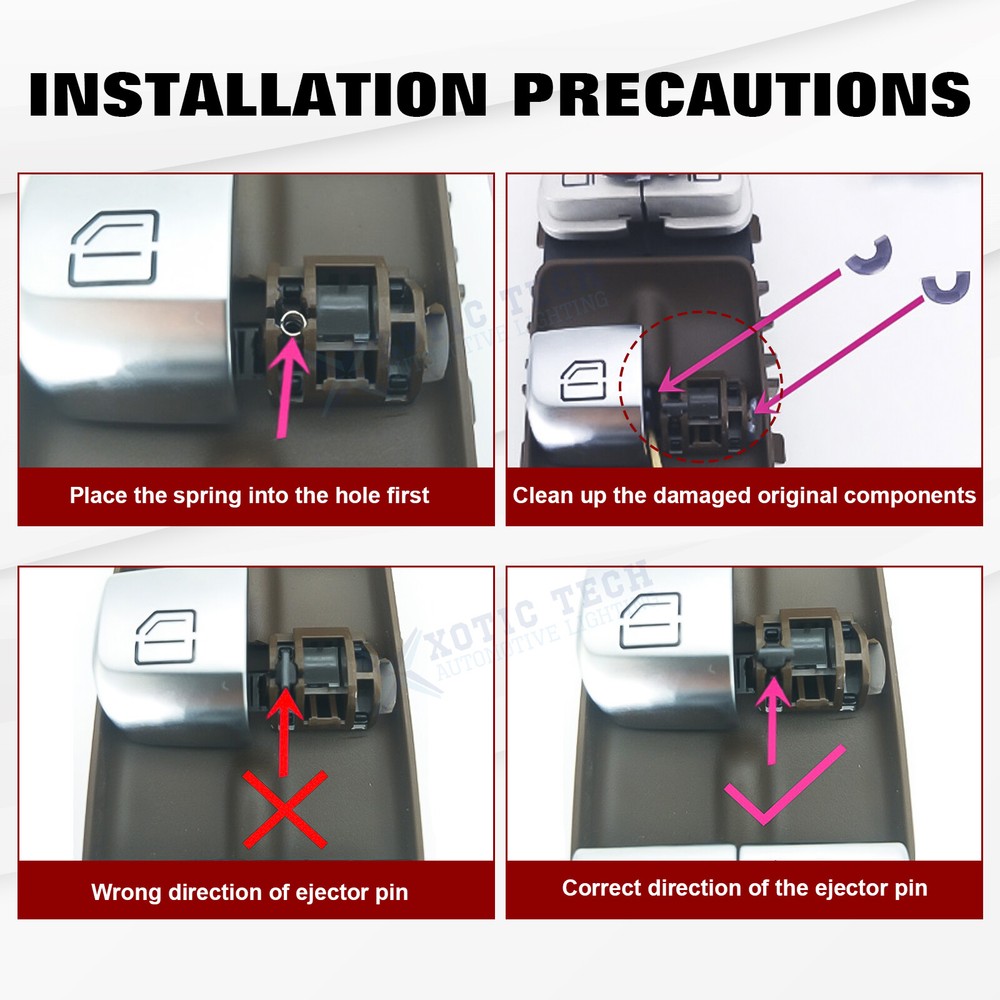 Driver Side Master Power Window Control Replacement For Mercedes Benz C E Class