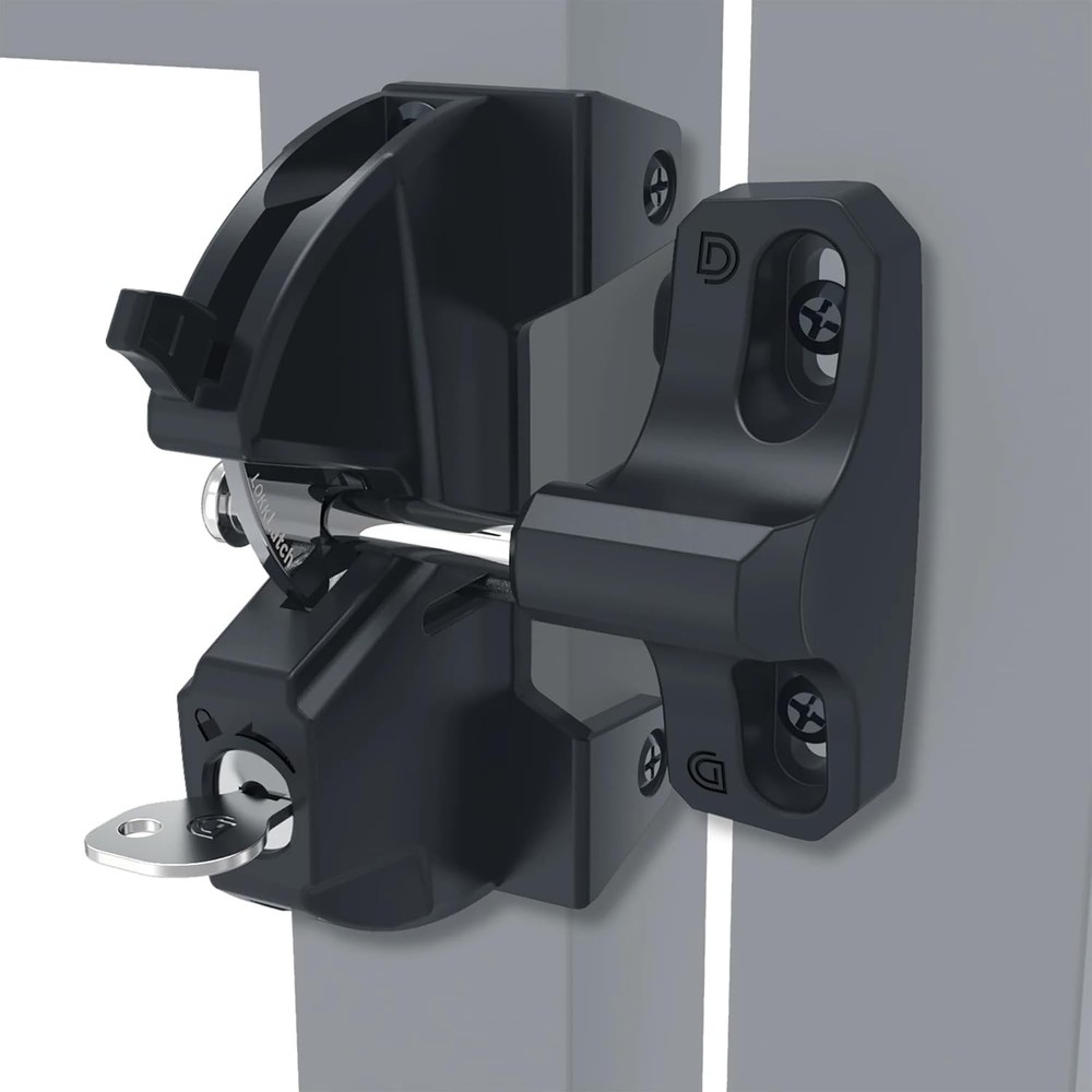 D&D Technologies LL3ABL LokkLatch Gate Latch with External Access Button, Key Lo