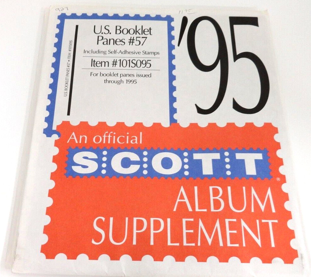 Scott 1995 United States Booklet Panes Stamp Album Supplement #57 101S095 NOS