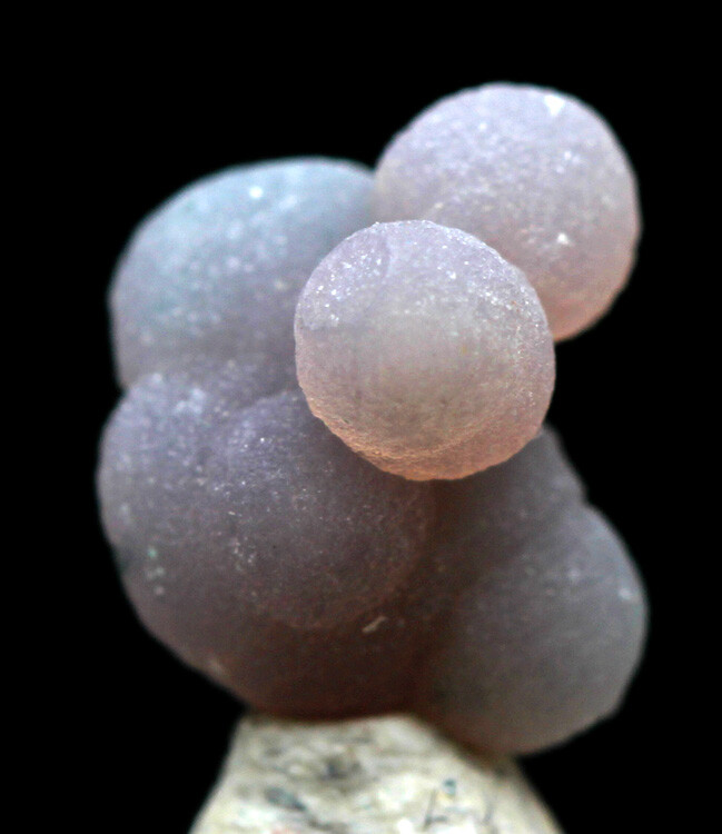 GRAPE AGATE Specimen Chalcedony Crystal Cluster Mineral INDONESIA w/ ID card