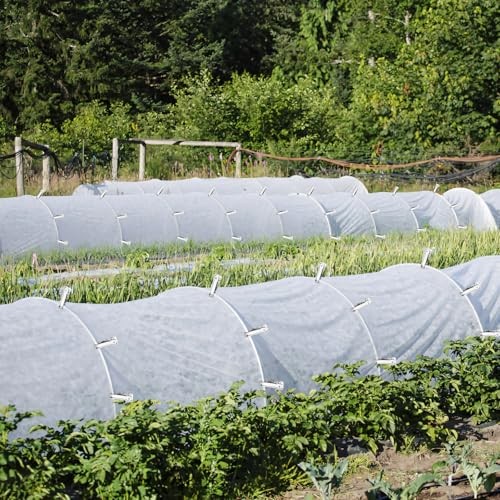 50 PCS Garden Clips, Greenhouse Clamps, Stainless Steel Greenhouse Clips for