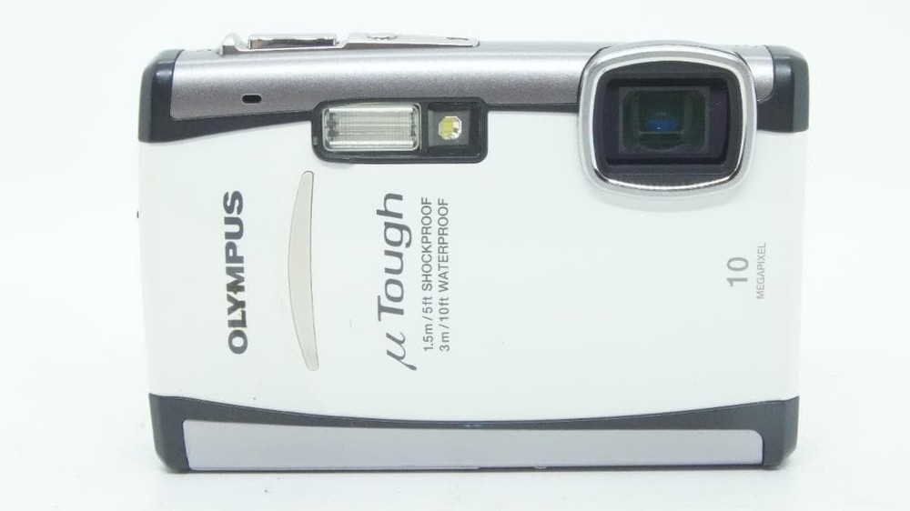 OLYMPUS μ TOUGH-6000 White Compact Digital Camera Tested Working Japan