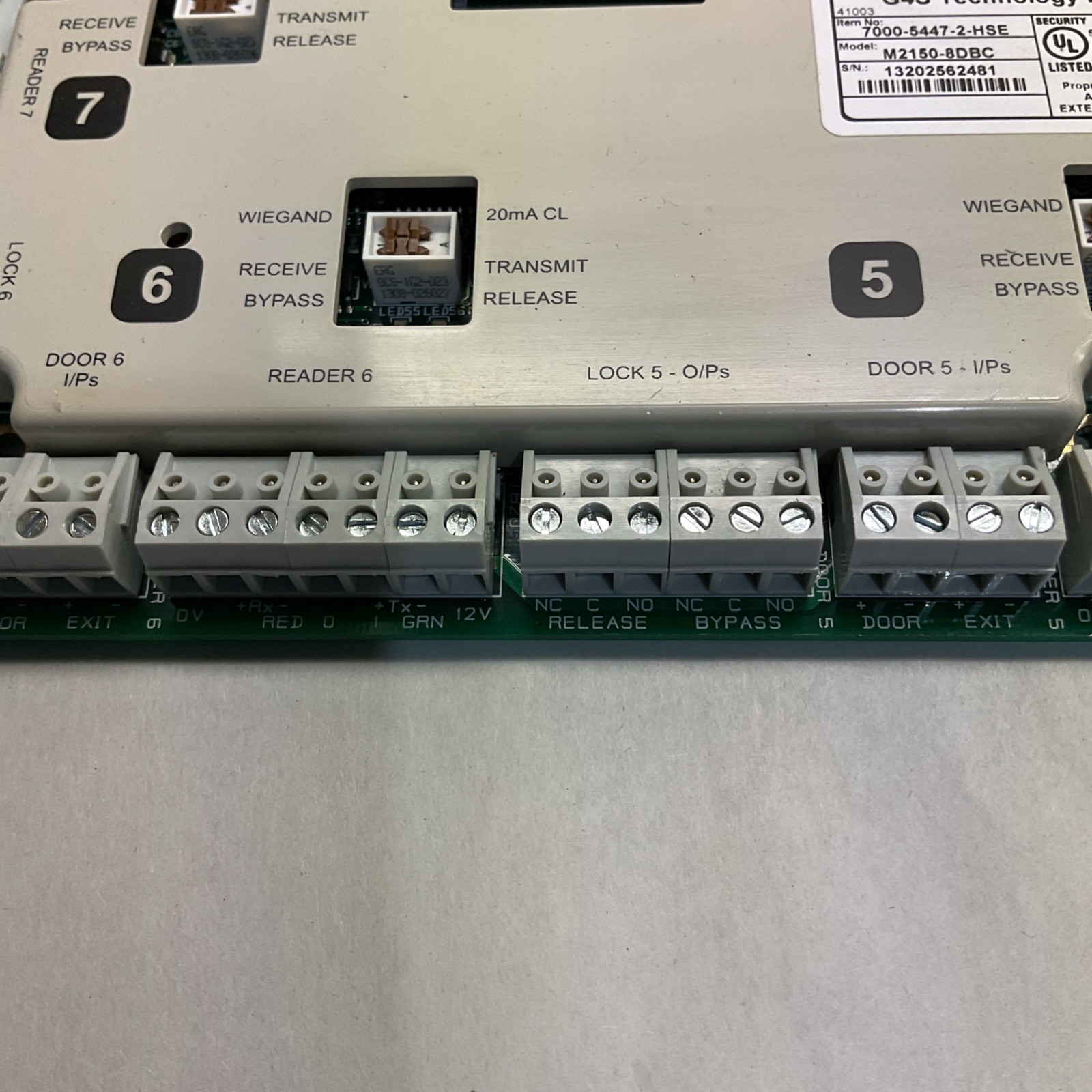 AMAG/G4S M2150-8DBC 8-Door/Reader Controller With WiM-8, NIC Card 7000-5447-2