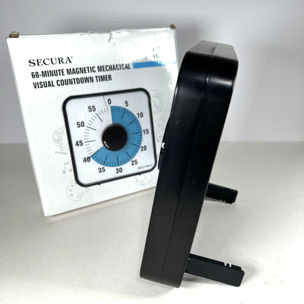 Secura 60-Minute Magnetic Mechanical Visual Countdown Timer Model T764