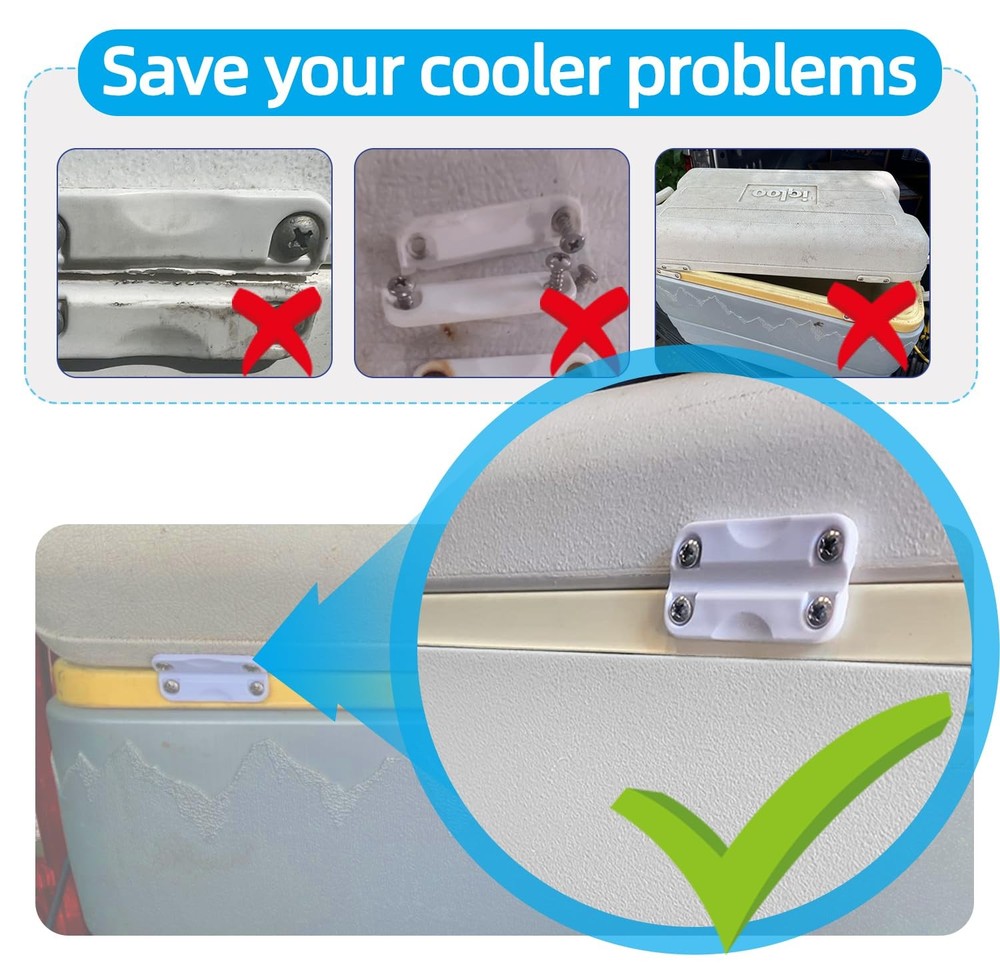 Cooler Plastic Hinges and Screws for Igloo,High Intensity Cooler Plastic Hing...