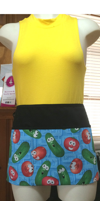 3 pocket waist aprons for servers assorted prints from solid to assorted prints