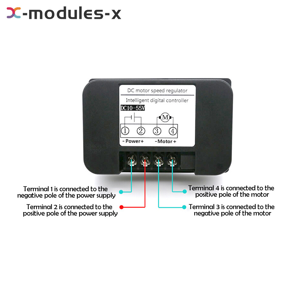 DC10-55V 40A Brush Motor Speed Controller LCD Digital Wireless Remote Control