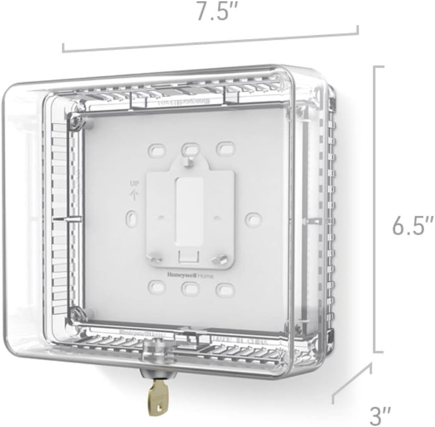 Elegantly Designed Lockable Thermostat Guard - Fits Small Models Securely
