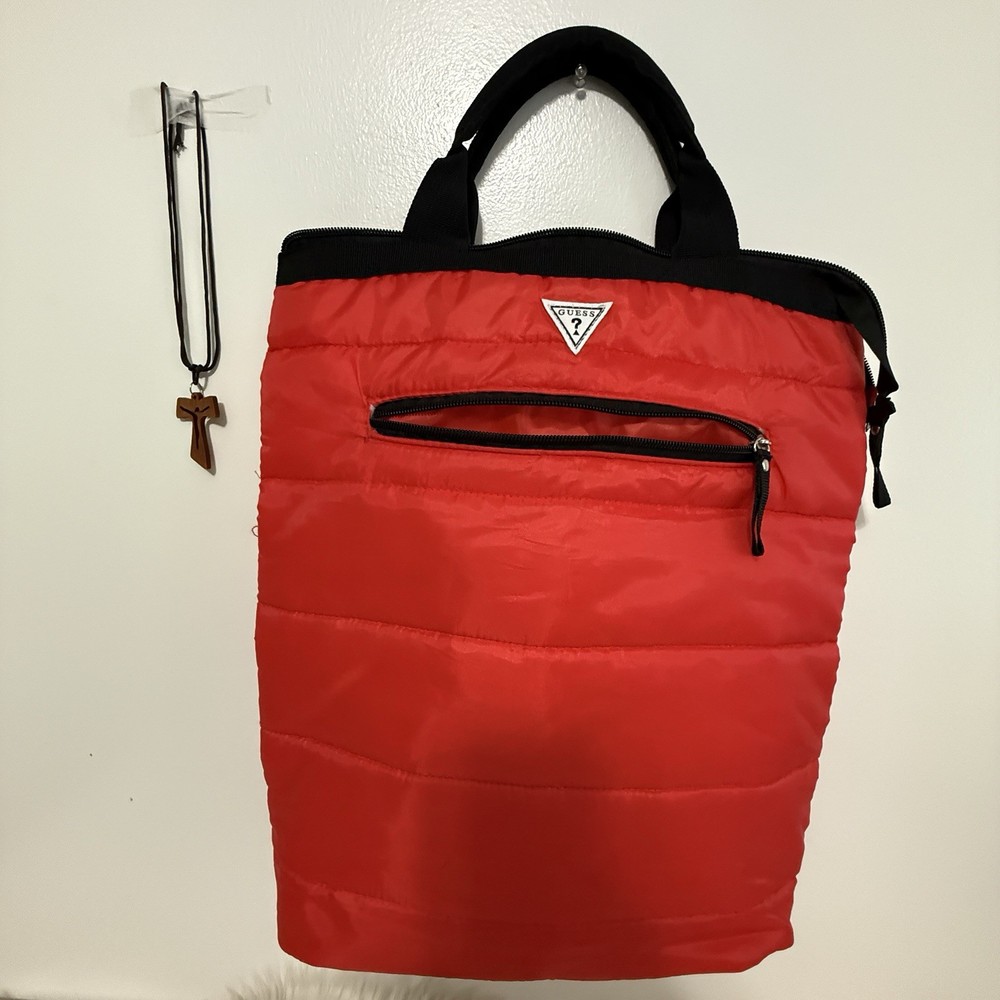 Guess Gym Bag Red Large